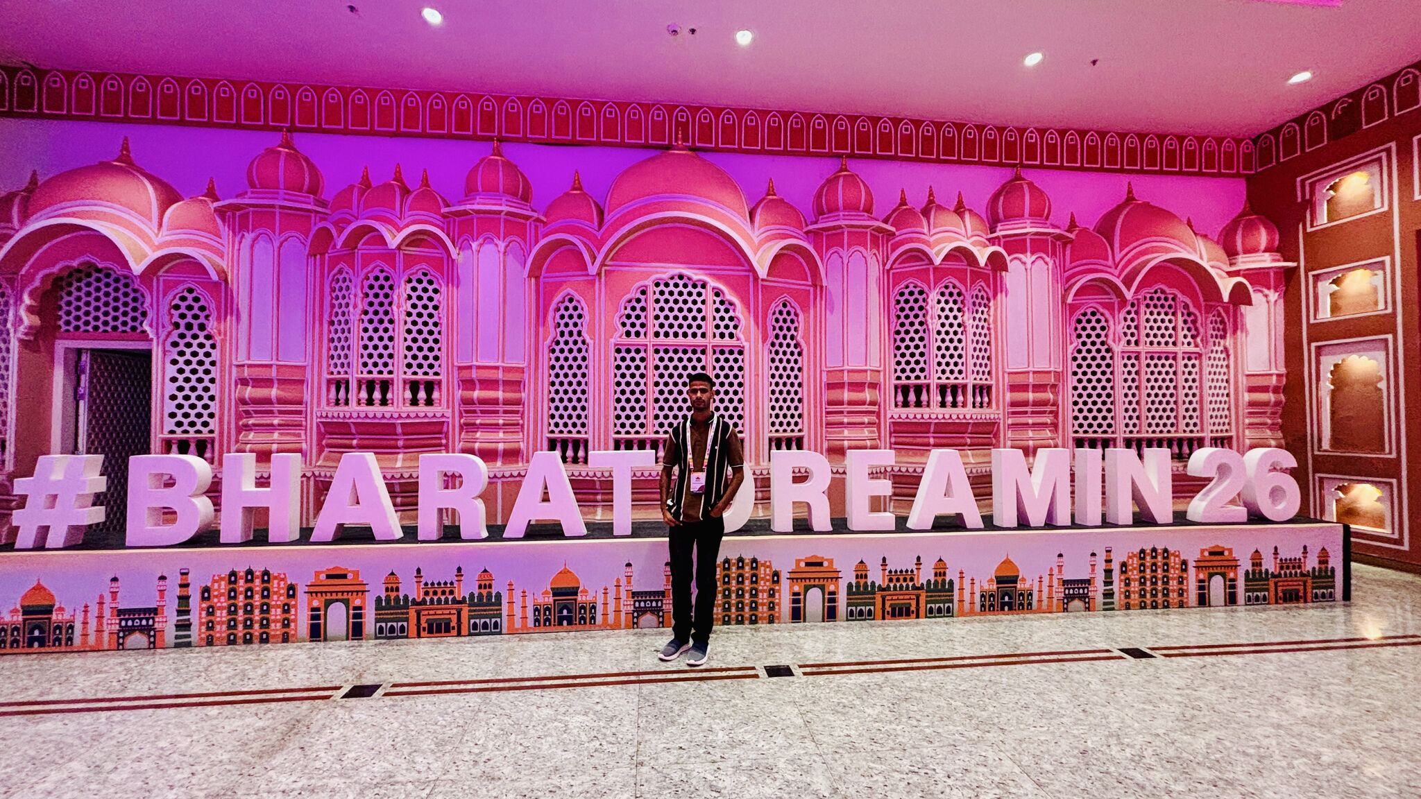 Trilok Chand Swami volunteering at Bharat Dreamin' 2026 — TCS Jaipur